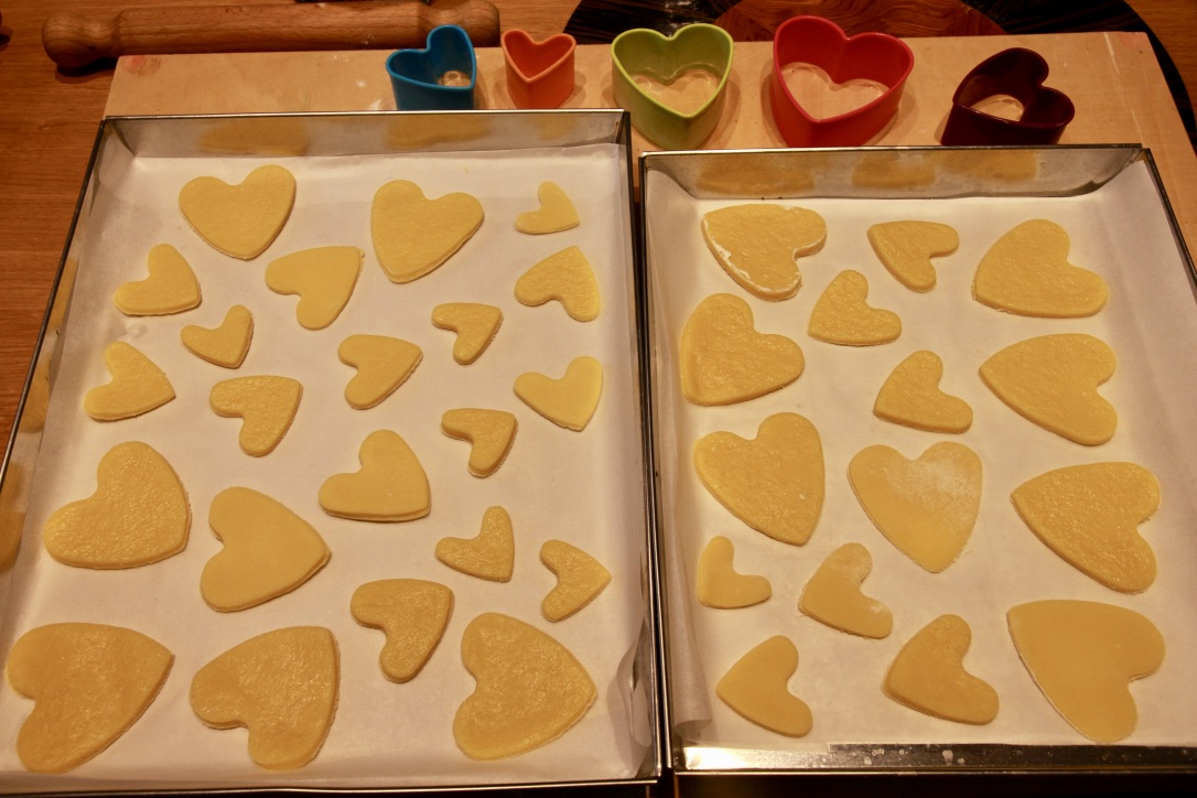 semplici biscotti per San Valentino