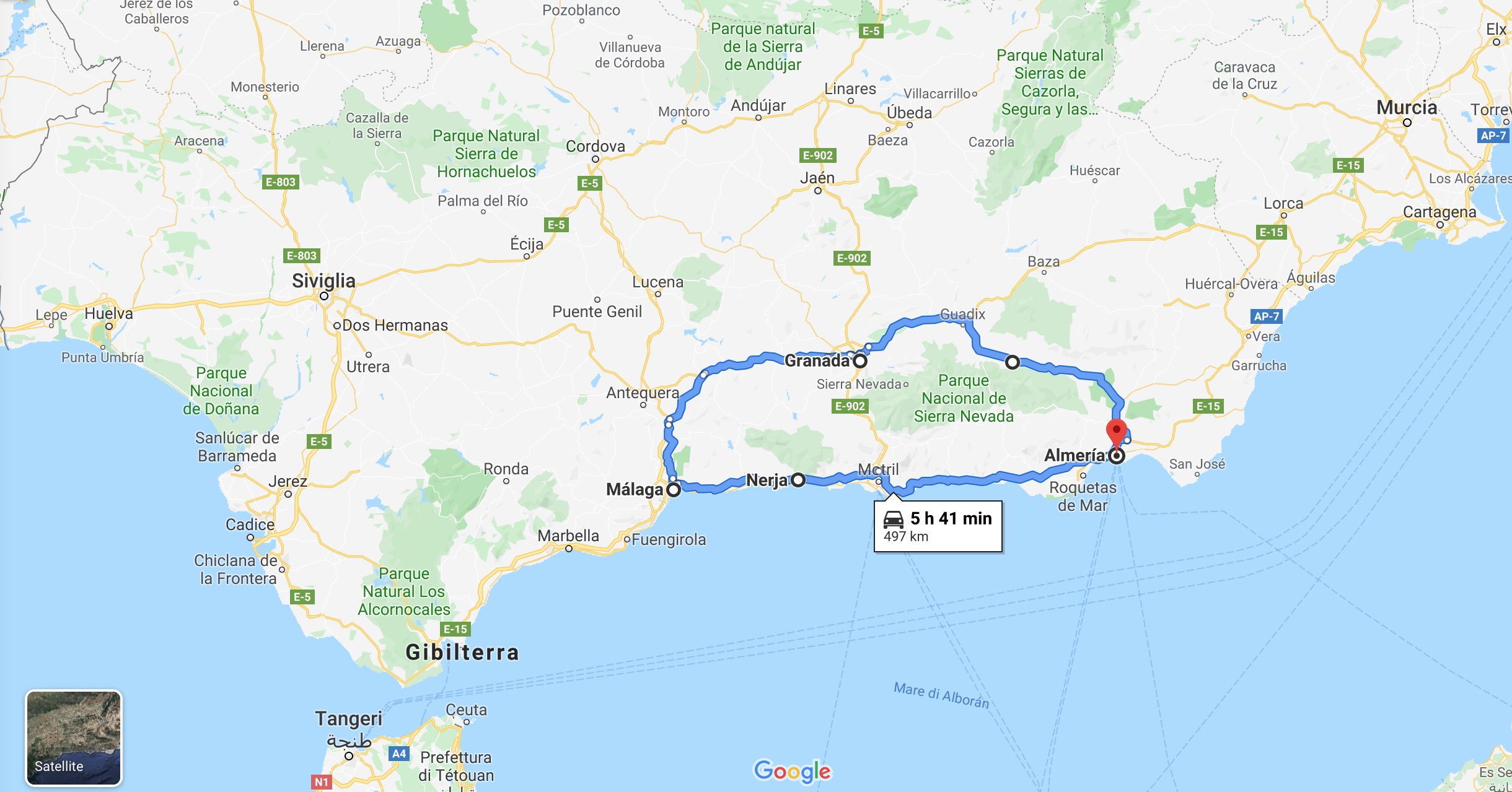 Tour di una settimana in Andalusia