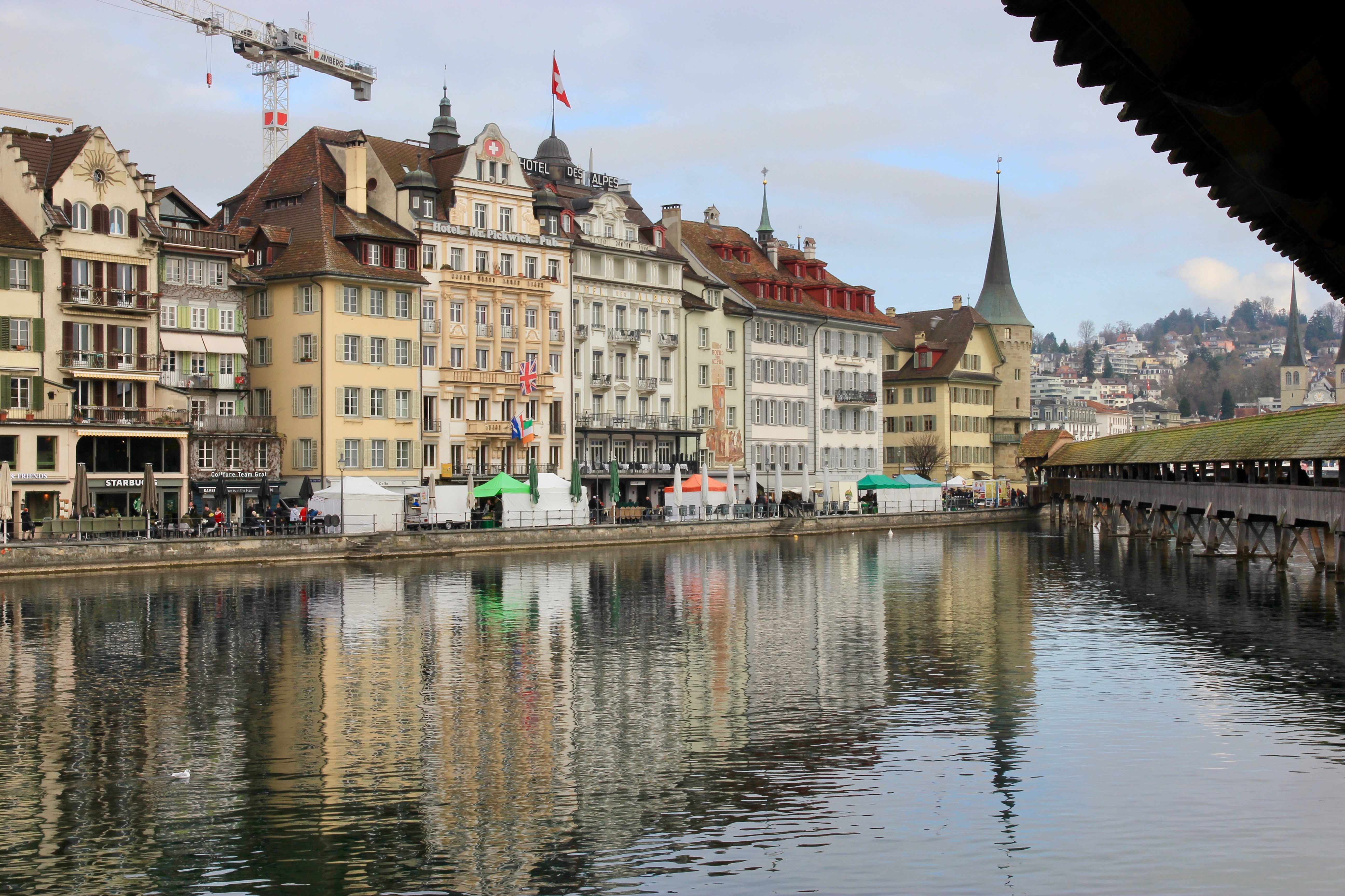 Un giorno d'inverno a Lucerna