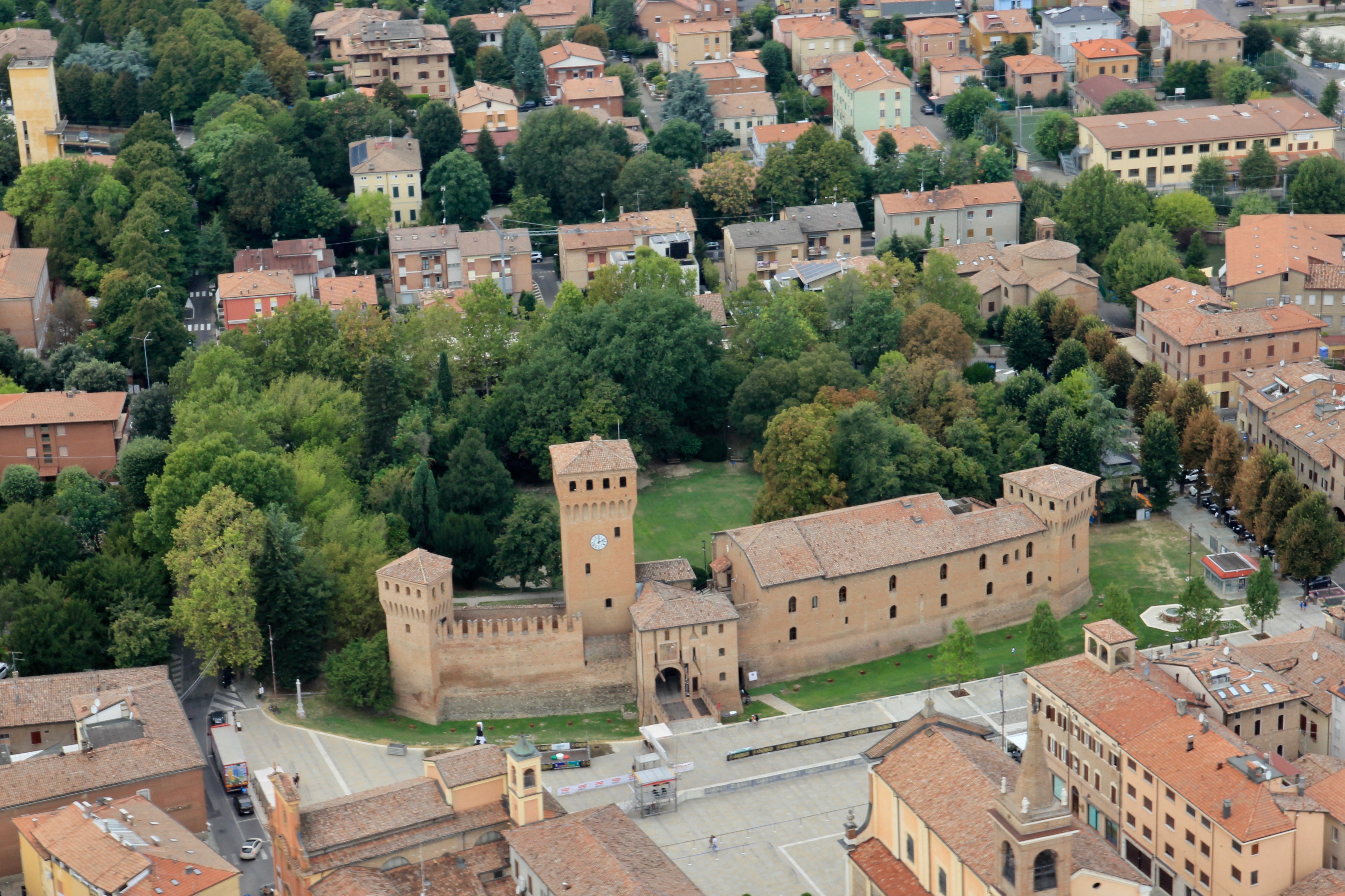 Castello di Formigine dall'alto