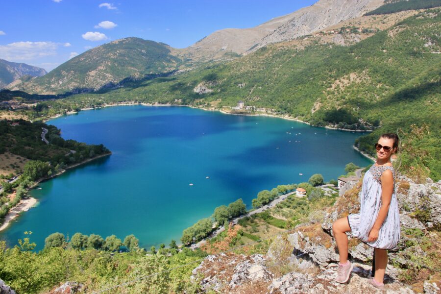 lago a forma di cuore in Abruzzo