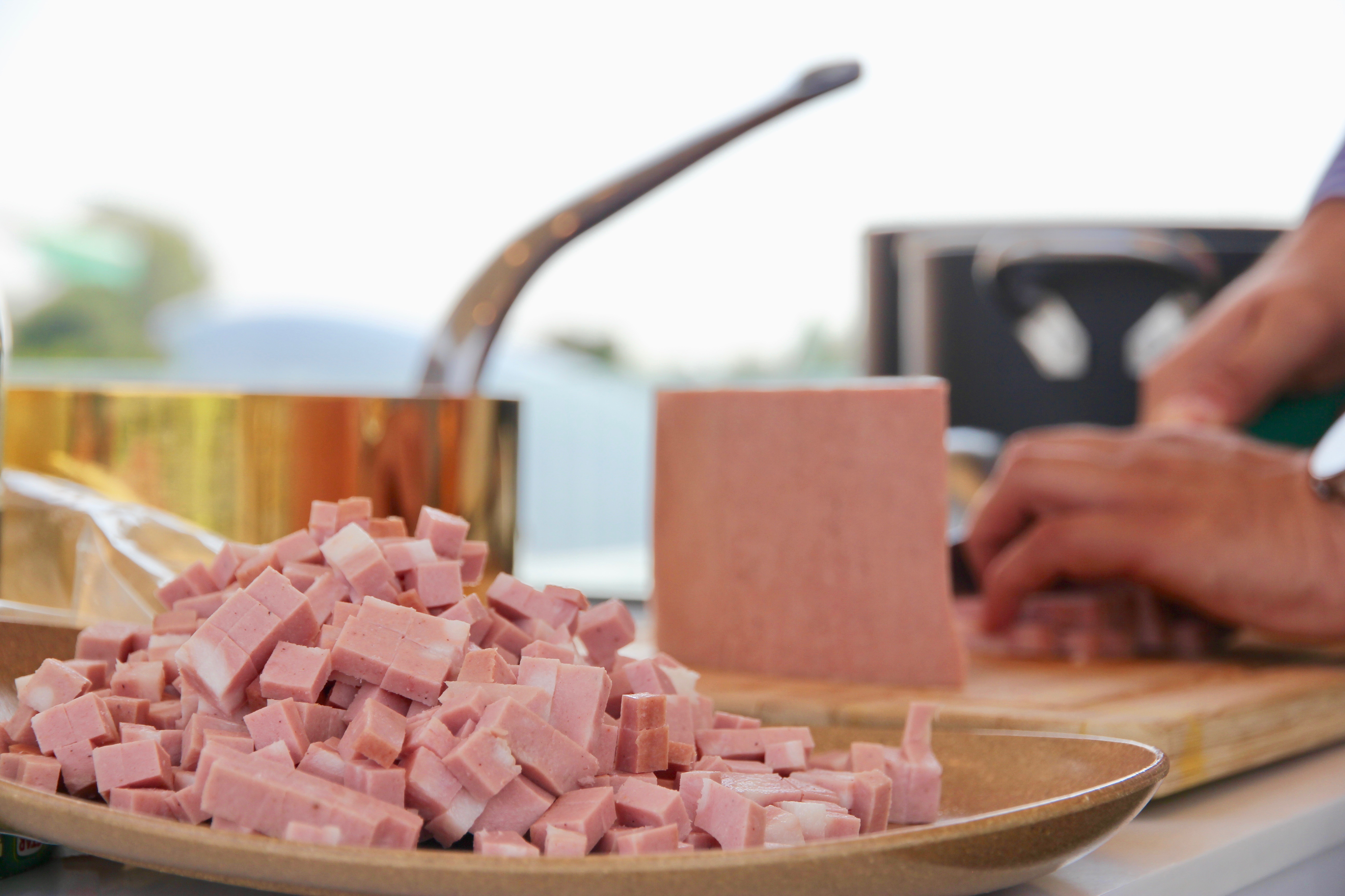 Risotto con mortadella e aceto balsamico