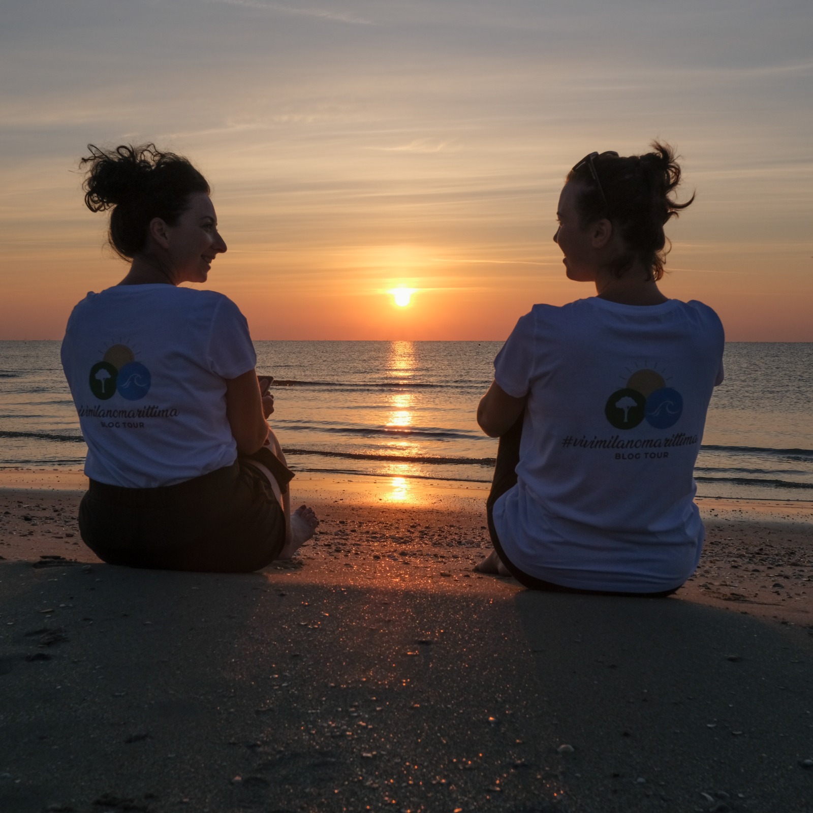 Alba in spiaggia a Milano Marittima